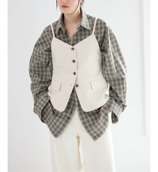 IENA「【一部店舗限定】JANE SMITH/ジェーンスミス CHECK SH シャツ 26SSH-413S」|シャツ・ブラウス|