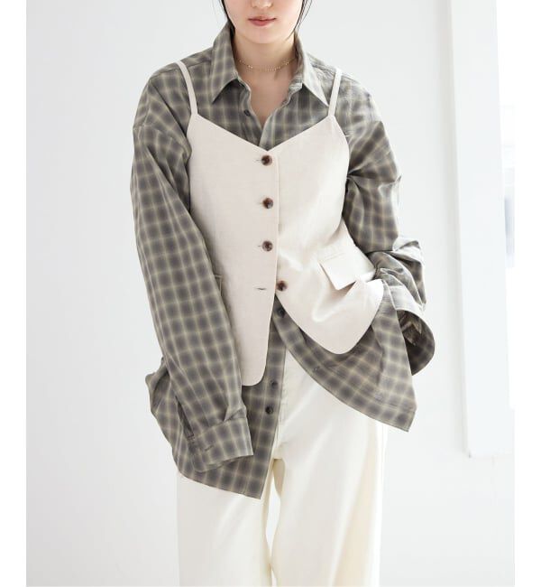 IENA「【一部店舗限定】JANE SMITH/ジェーンスミス CHECK SH シャツ 26SSH-413S」|シャツ・ブラウス|