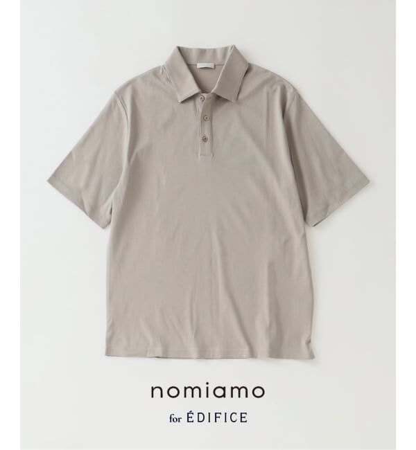 EDIFICE「nomiamo (ノミアモ) 別注 スヴィンコットン WDF ポロシャツ」|ポロシャツ|ベージュ A