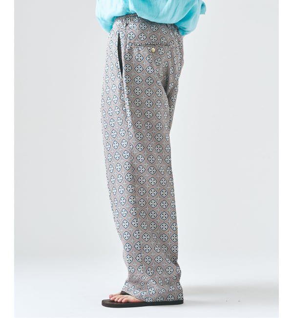 417 EDIFICE「パターンプリント イージーパンツ」|スラックス|