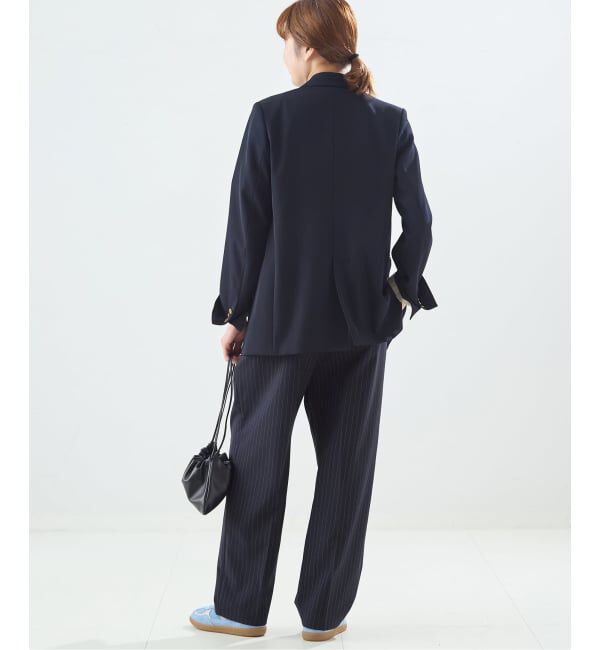 journal standard L'essage「無地/ストライプテーパードパンツ」|スラックス|