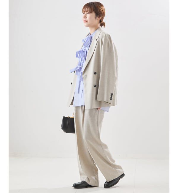 journal standard L'essage「シアーサテンリボンブラウス」|シャツ・ブラウス|