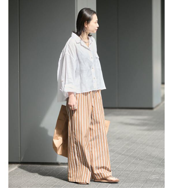 JOURNAL STANDARD「《予約》リネンレギュラーロールアップシャツ」|シャツ・ブラウス|