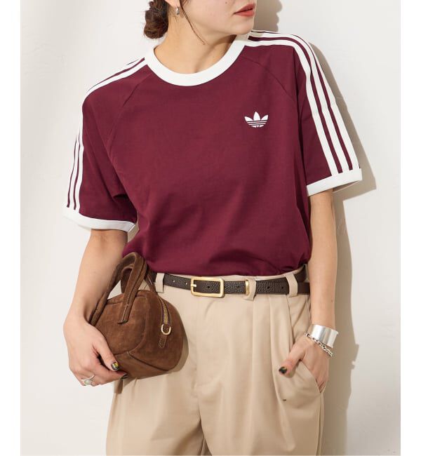 JOURNAL STANDARD「【adidas originals/アディダス オリジナルス】3-STRIPES TEE」|Tシャツ・カットソー|ブラウン