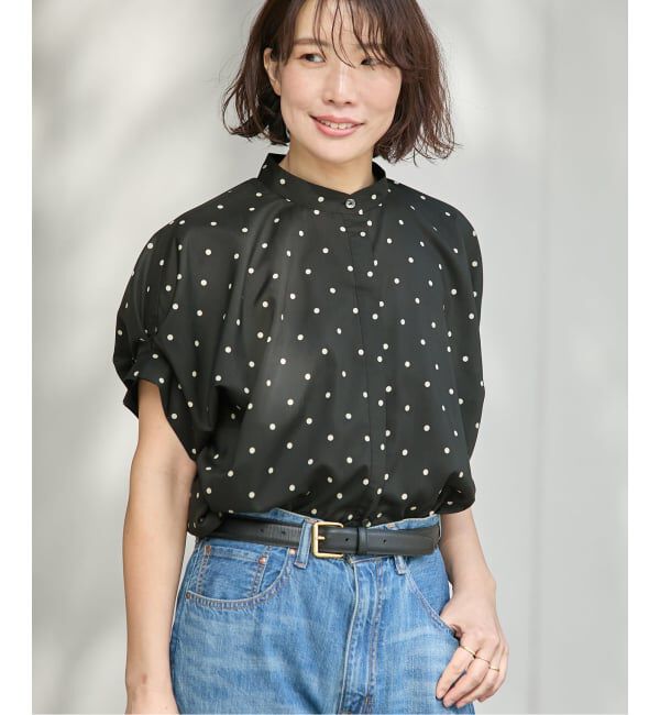 journal standard L'essage「《WEB限定予約》DEVEAUX/ドットタックスリーブシャツ」|シャツ・ブラウス|