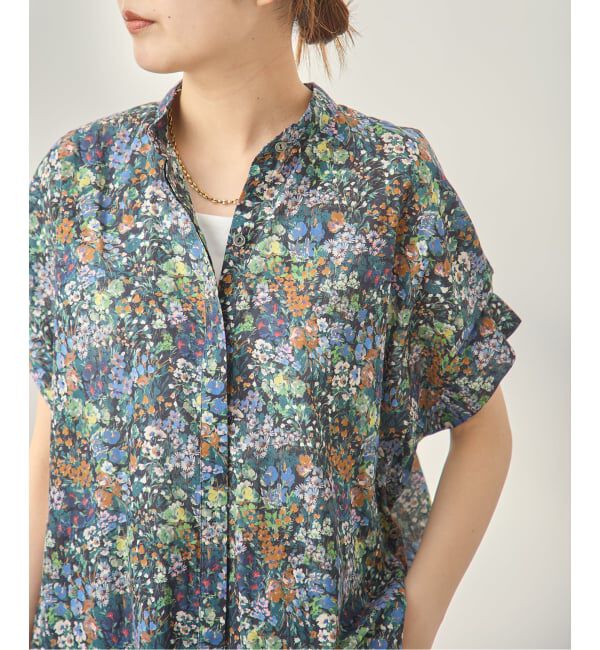 journal standard L'essage「《WEB限定予約》DEVEAUX/ドットタックスリーブシャツ」|シャツ・ブラウス|グリーン A
