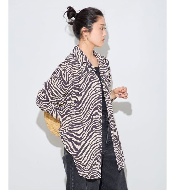 journal standard L'essage「別注【LUSANA / ルサーナ】SUN SHIRTS ZEBRA：シャツ」|シャツ・ブラウス|