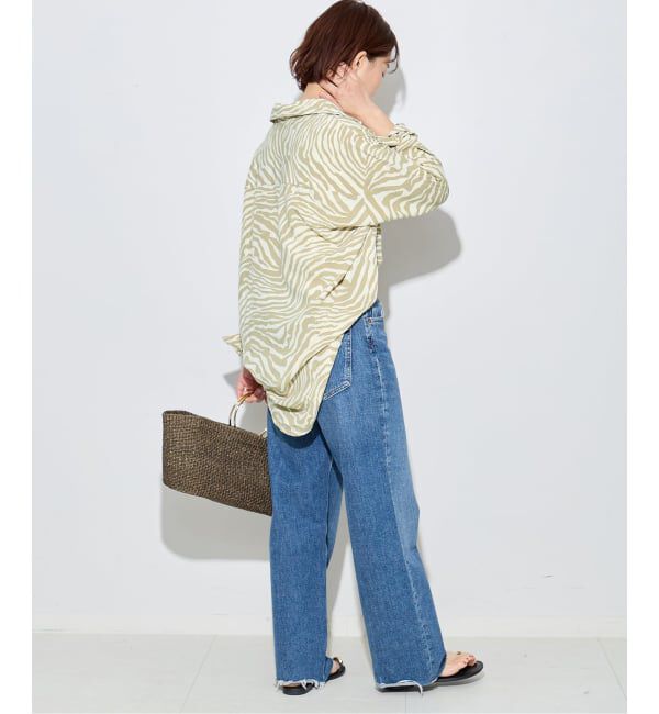 journal standard L'essage「別注【LUSANA / ルサーナ】SUN SHIRTS ZEBRA：シャツ」|シャツ・ブラウス|