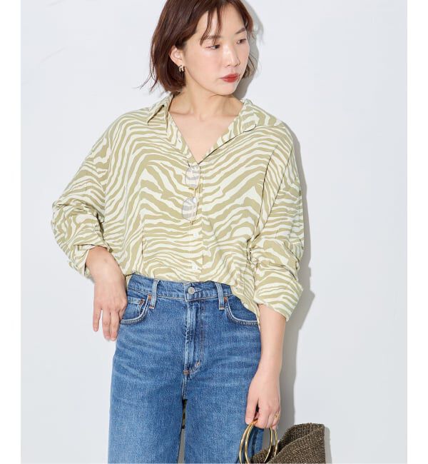journal standard L'essage「別注【LUSANA / ルサーナ】SUN SHIRTS ZEBRA：シャツ」|シャツ・ブラウス|