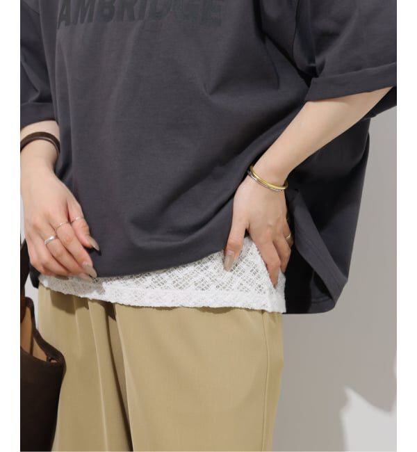 JOURNAL STANDARD relume「《予約》ストレッチラッセルレースプルオーバー」|Tシャツ・カットソー|ホワイト