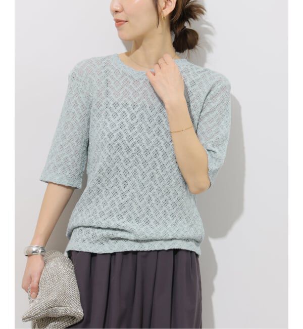 JOURNAL STANDARD relume「《予約》ストレッチラッセルレースプルオーバー」|Tシャツ・カットソー|サックスブルー