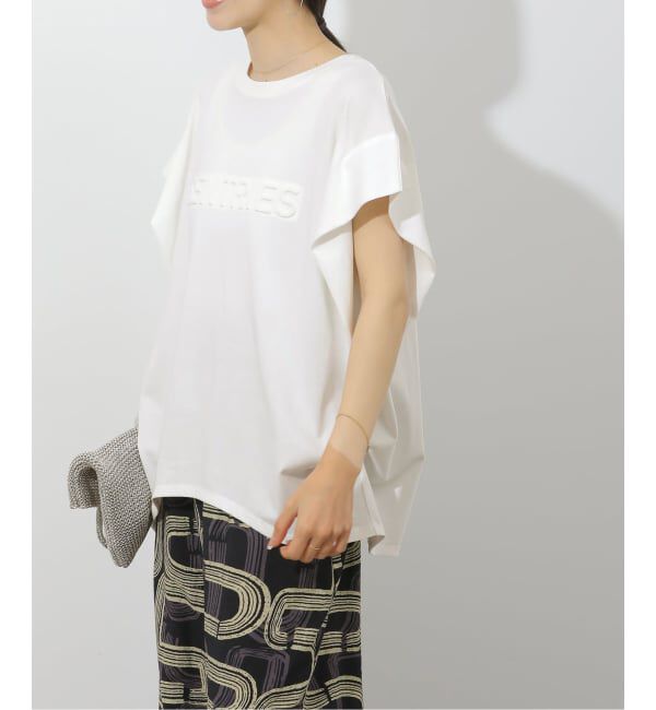 JOURNAL STANDARD relume「《予約》 エンボスロゴフレンチスリーブTシャツ」|Tシャツ・カットソー|