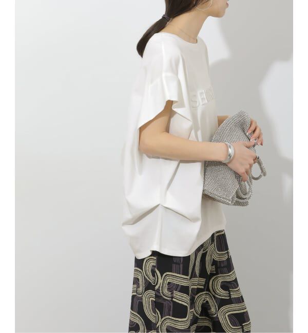 JOURNAL STANDARD relume「《予約》 エンボスロゴフレンチスリーブTシャツ」|Tシャツ・カットソー|