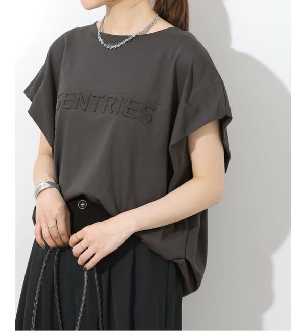 JOURNAL STANDARD relume「《予約》 エンボスロゴフレンチスリーブTシャツ」|Tシャツ・カットソー|