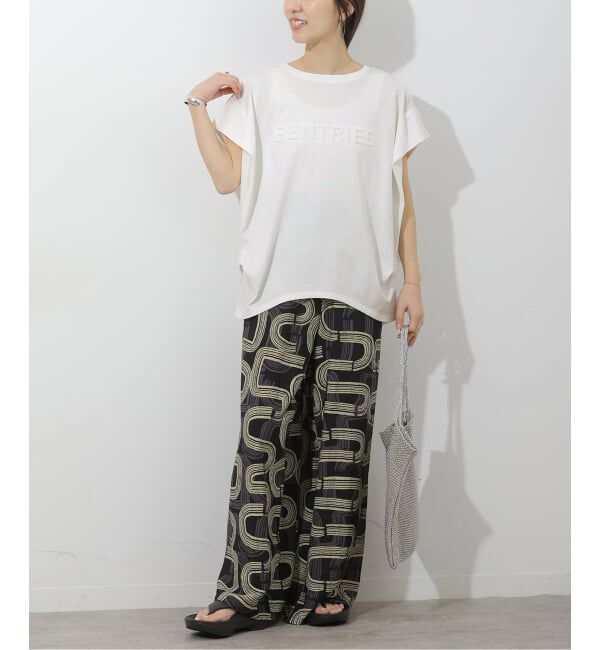JOURNAL STANDARD relume「《予約》 エンボスロゴフレンチスリーブTシャツ」|Tシャツ・カットソー|