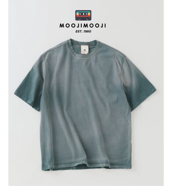 JOURNAL STANDARD relume「MOOJI MOOJI / ム―ジ ム―ジ オーバー サイズ クロップ エイジド Tシャツ」|Tシャツ・カットソー|グリーン E