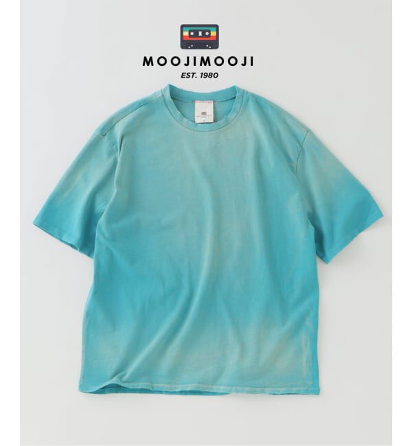 JOURNAL STANDARD relume「MOOJI MOOJI / ム―ジ ム―ジ オーバー サイズ クロップ エイジド Tシャツ」|Tシャツ・カットソー|ブルー