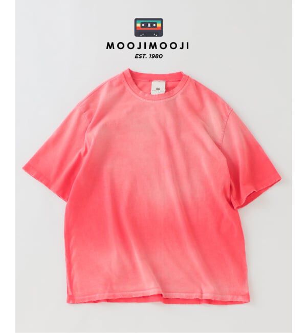 JOURNAL STANDARD relume「MOOJI MOOJI / ム―ジ ム―ジ オーバー サイズ クロップ エイジド Tシャツ」|Tシャツ・カットソー|レッド B