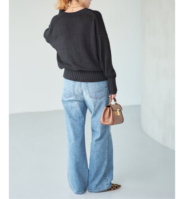 Spick and Span「《追加》レーヨンペーパーヤーンVネックカーディガン」|カーディガン|