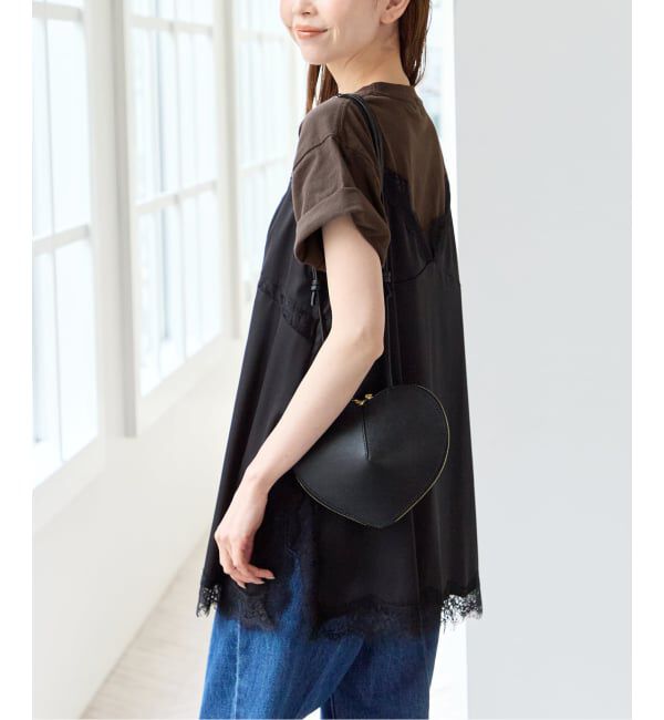 U by SPICK&SPAN「サテンレースキャミ」|キャミソール|