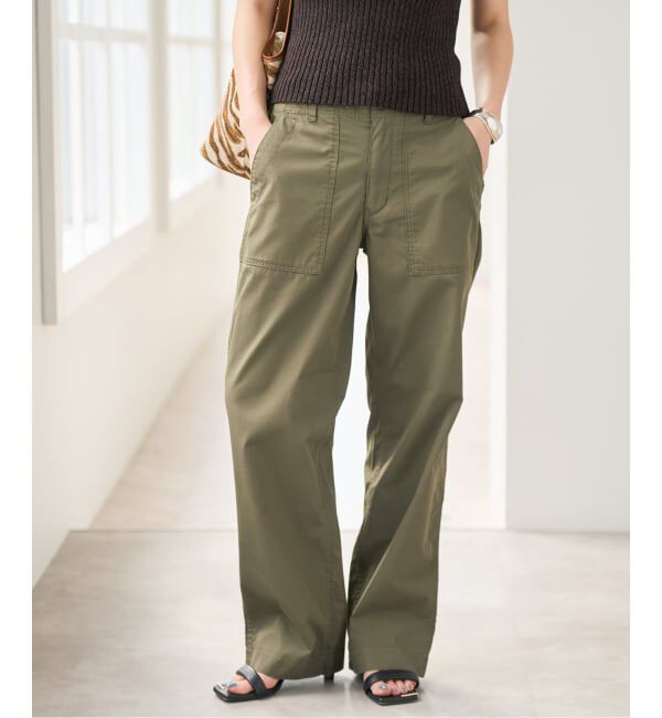 Spick and Span「リップルーズベイカーパンツ」|カーゴ|