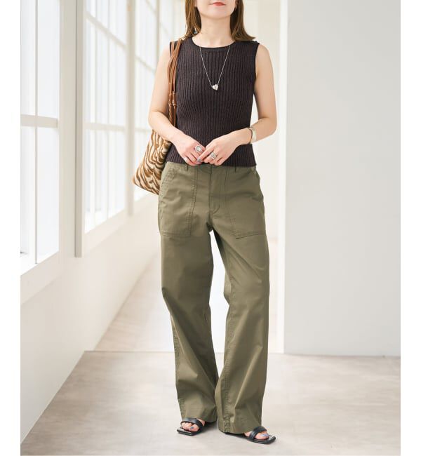 Spick and Span「リップルーズベイカーパンツ」|カーゴ|