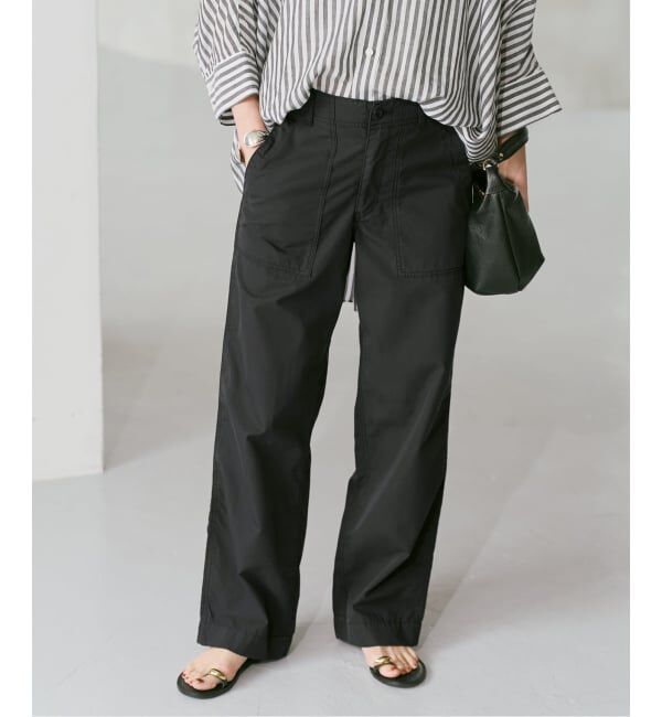 Spick and Span「リップルーズベイカーパンツ」|カーゴ|