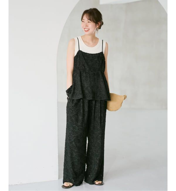 Spick and Span「《一部店舗+WEB限定》シアージャガードキャミソール」|キャミソール|