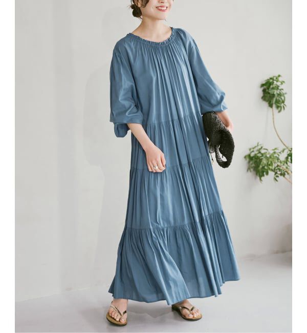 Spick and Span「HYU 2WAYティアードワンピース」|ワンピース|