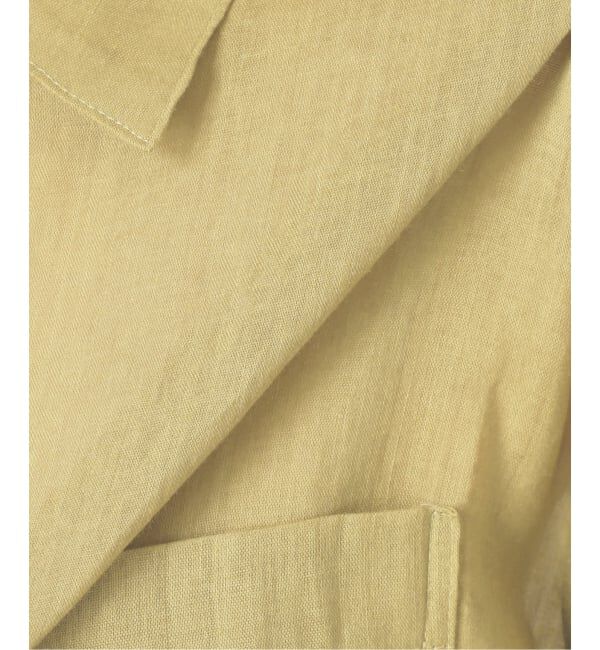 Spick and Span「《セットアップ可 / 予約》ラミーブレンドフレンチスリーブシャツ」|シャツ・ブラウス|