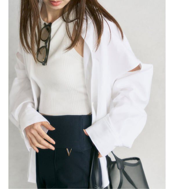 NOBLE「《アーカイブ別注・追加》ADAWAS/アダワズ COTTON STRETCH COMPACT TOP」|タンクトップ|ホワイト