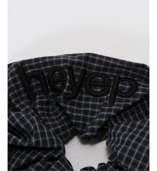 U by SPICK&SPAN「heyep/ヘイップ Pajama Check Logo Scrunchie」|その他|