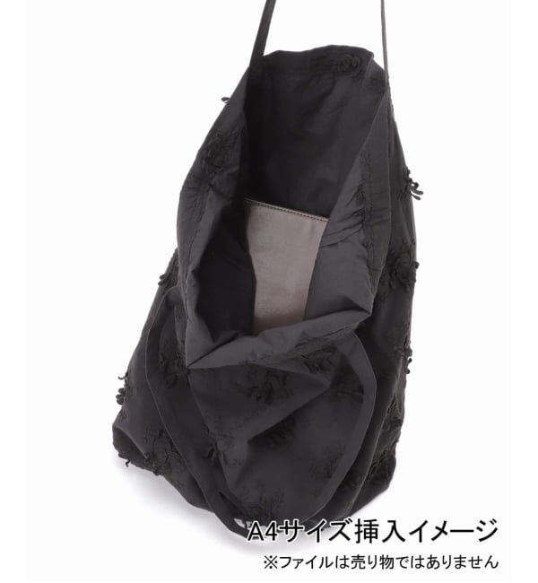 Spick and Span「《新色有り別注 / 追加予約》crinkle crinkle crinkle 3D embroidery TOTE*Re」|トートバッグ|