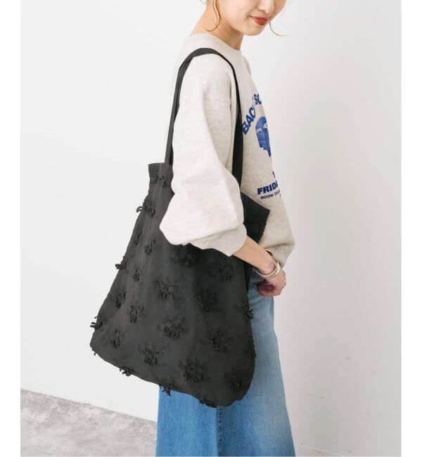 Spick and Span「《新色有り別注 / 追加予約》crinkle crinkle crinkle 3D embroidery TOTE*Re」|トートバッグ|