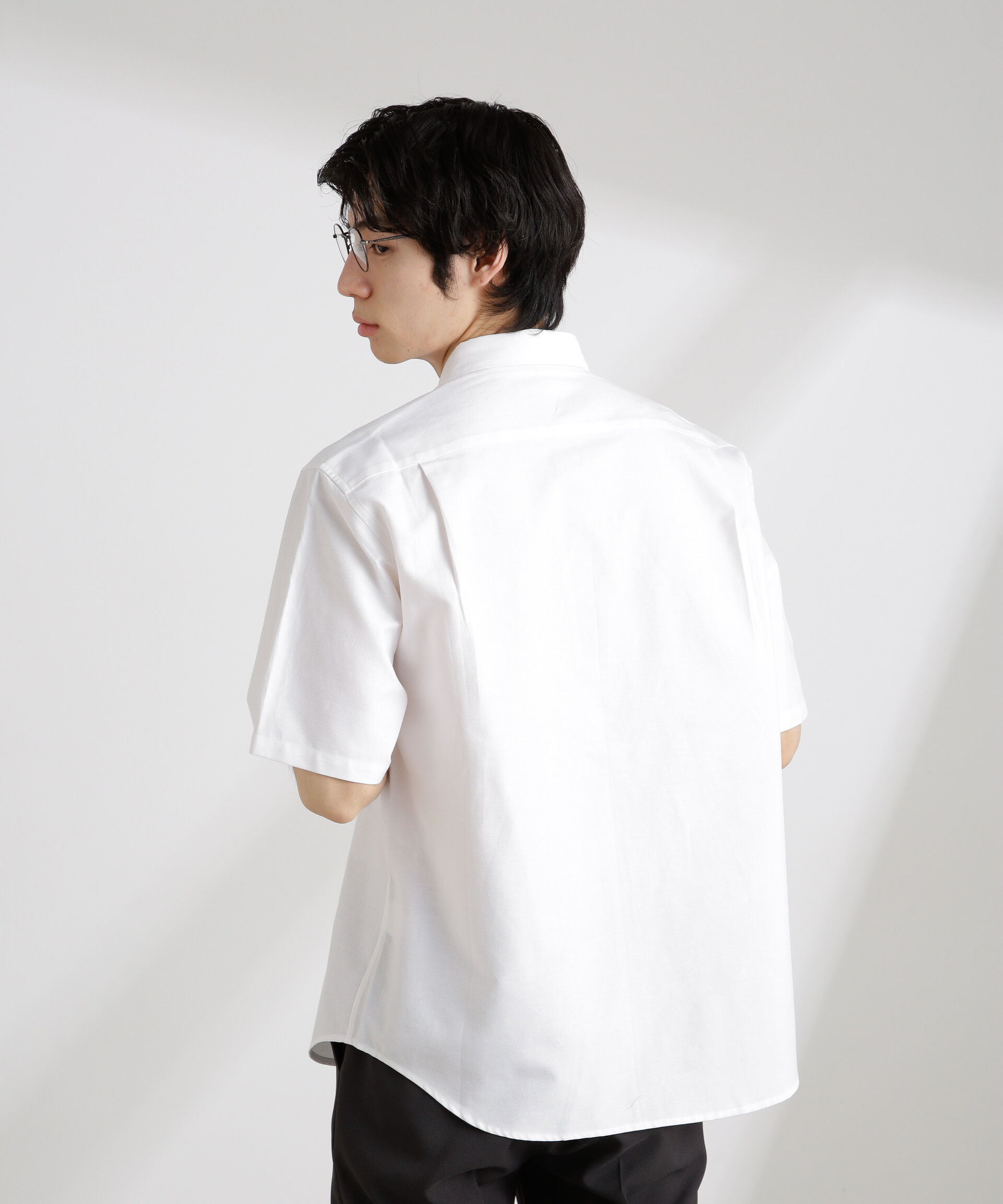 nano･universe「ナノベアワンポイントシャツ半袖」|シャツ・ブラウス|