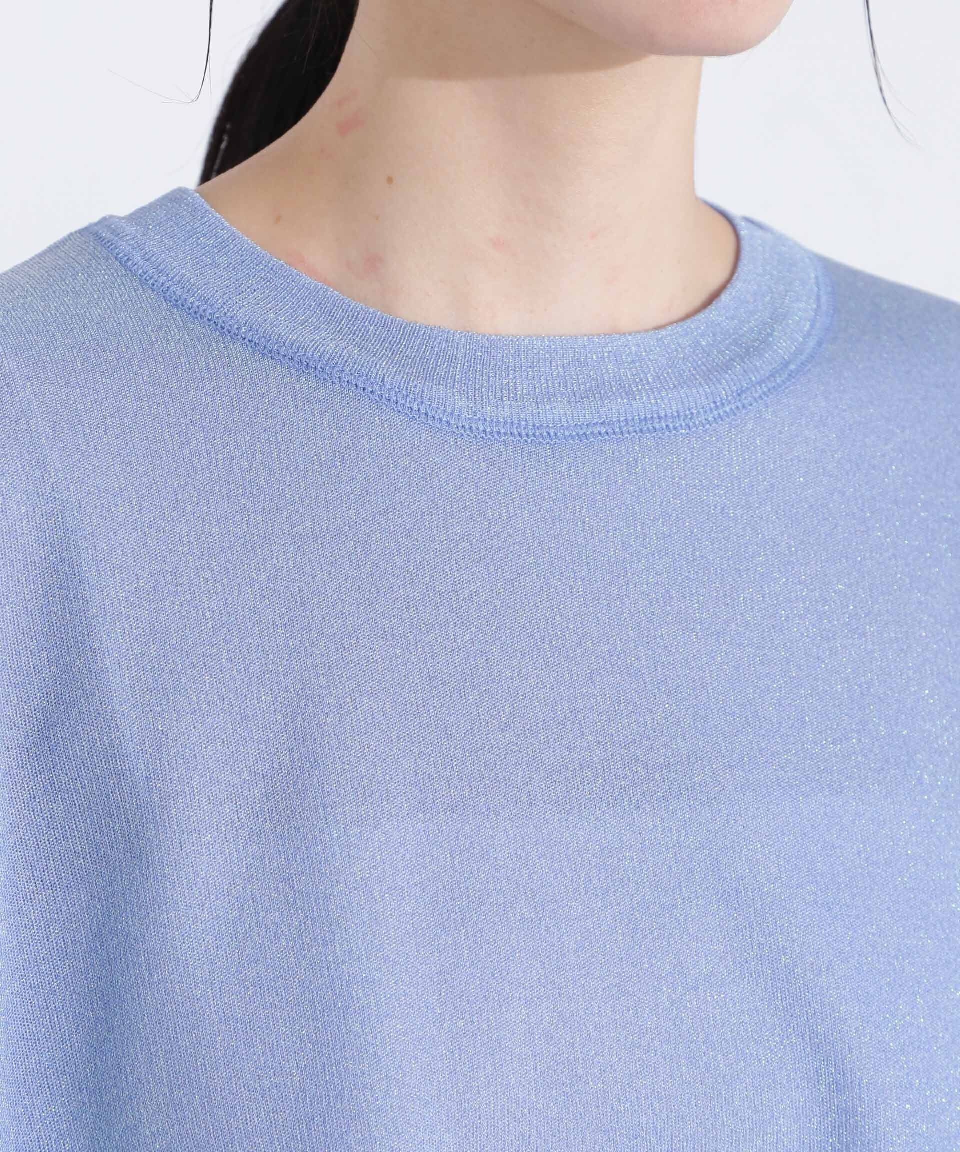 nano･universe「オーロララメシアースムースニットTシャツ」|ニット・セーター|