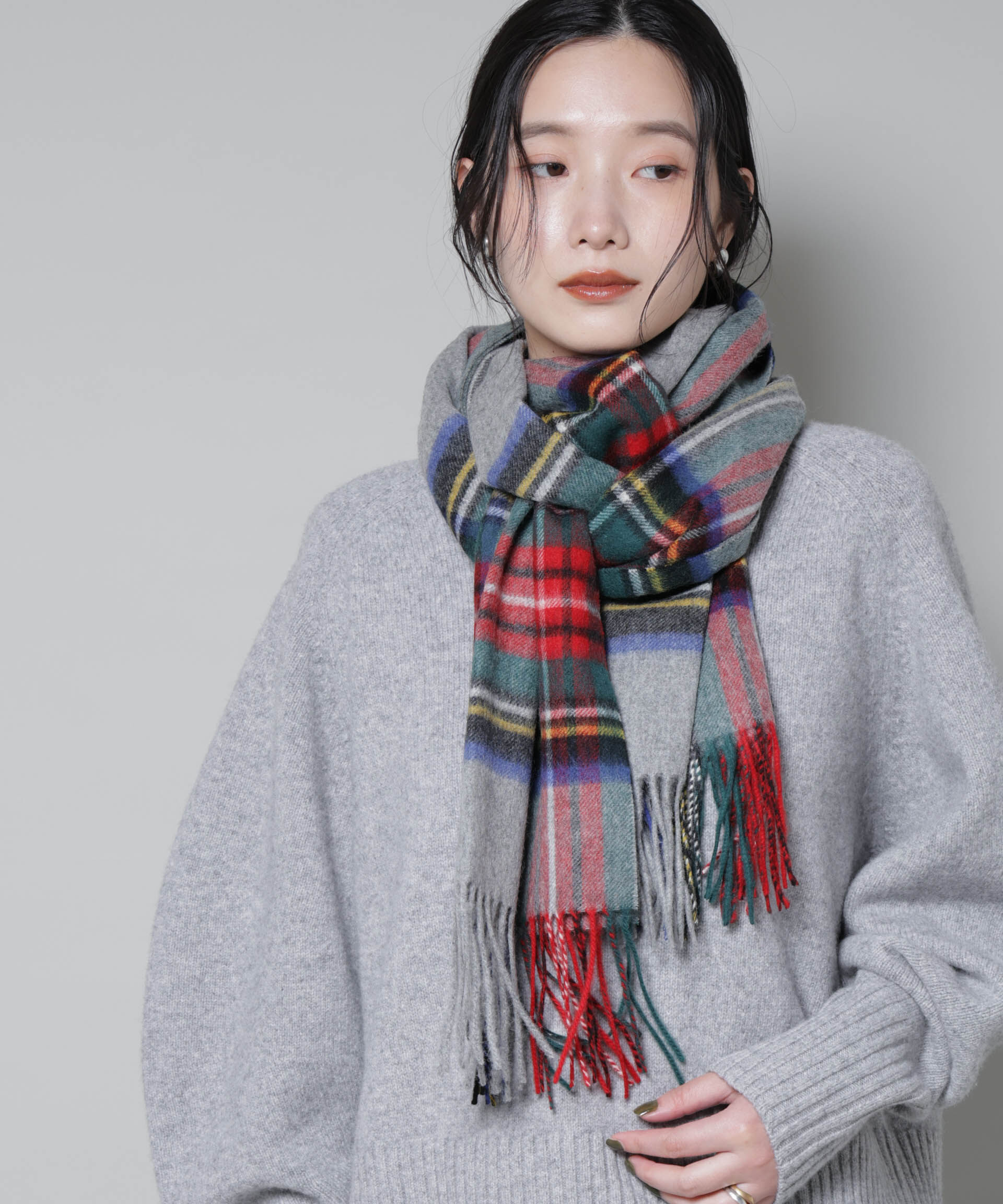 nano･universe「TWEEDMILL/48&times;190 ストール」|マフラー|パターン21