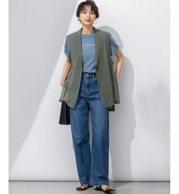 23区「【洗える】ライトシアーマットクロス ジレ」|その他|