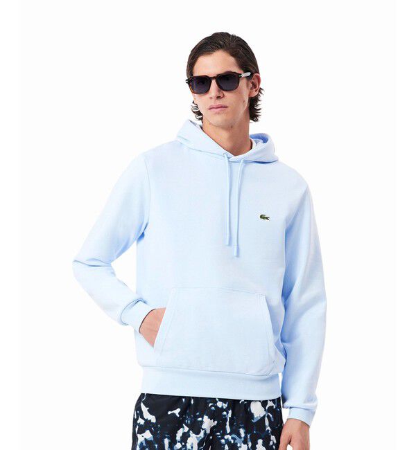 LACOSTE「エッセンシャルスウェットフーディー / パーカー」|パーカー|ライトブルー
