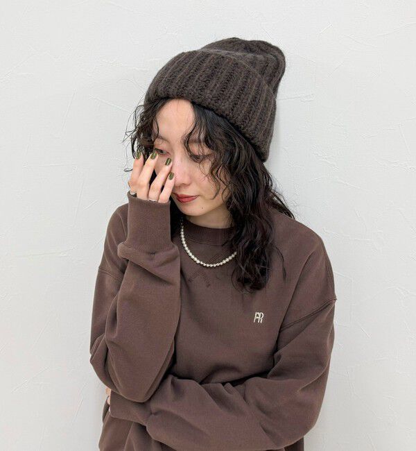 fredy emue「【Fratelli Talli/フラテリータリー】モヘヤ混ローゲージニットキャップ」|ニット帽|