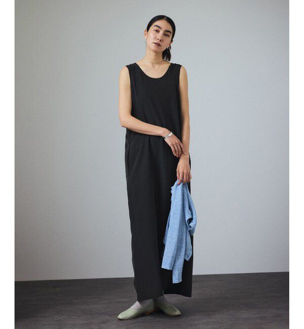 SALON adam et rope'「[25SS]GENTLE SILKノースリーブワンピース【セットアップ対応】」|ワンピース|