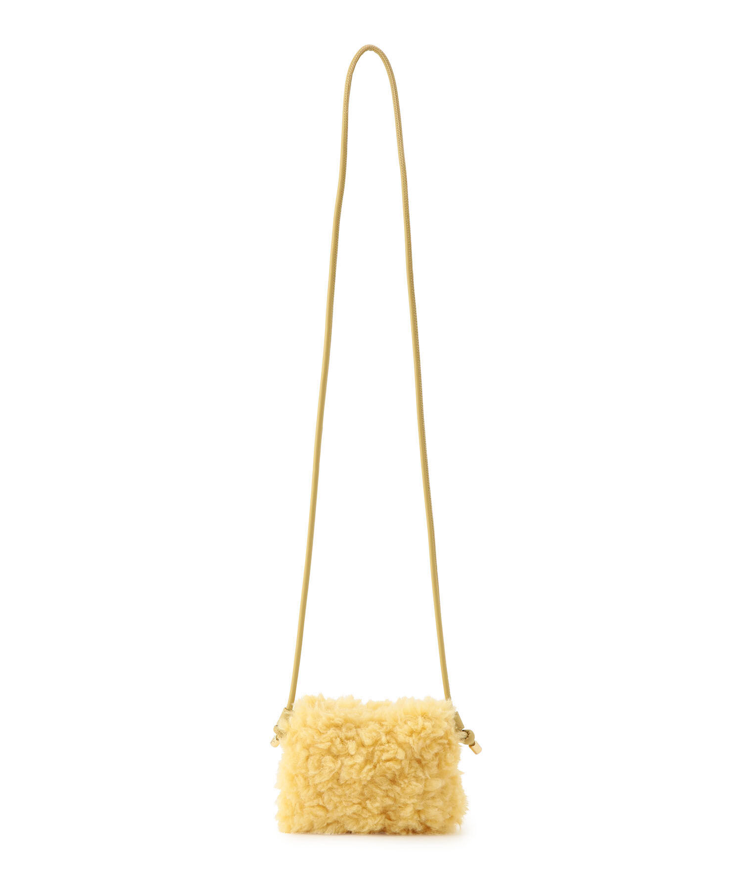 ROPE PICNIC PASSAGE「【CM着用商品】カラーフェイクファーマイクロミニショルダーバッグ」|ショルダー・メッセンジャー|イエロー(80)