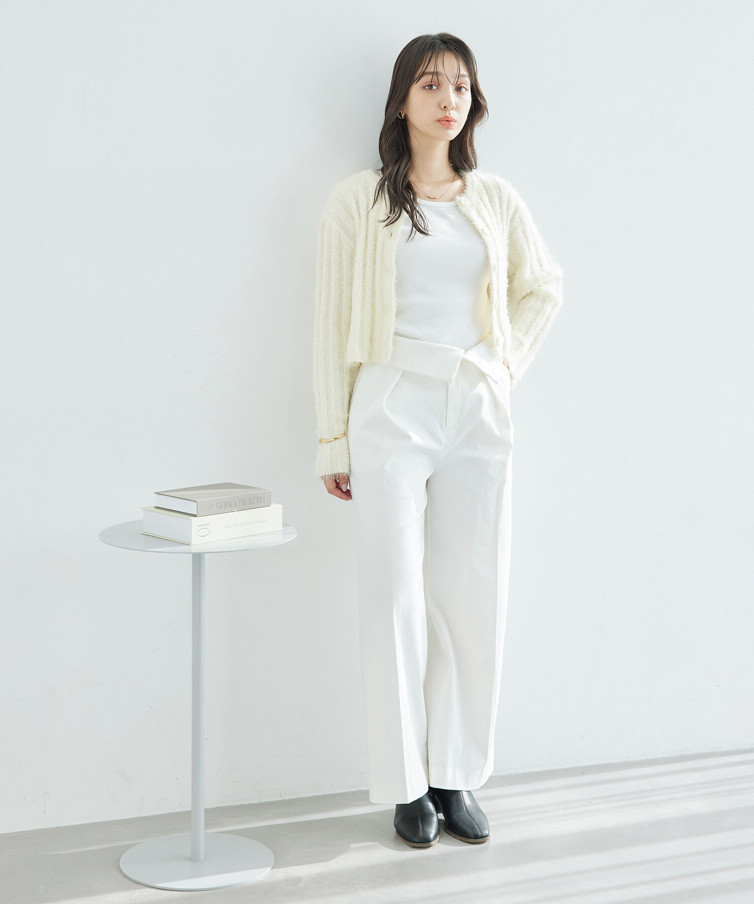 Rope&rsquo;Picnic「【一部店舗限定】2WAY/ラメフェザーカーディガン」|カーディガン|
