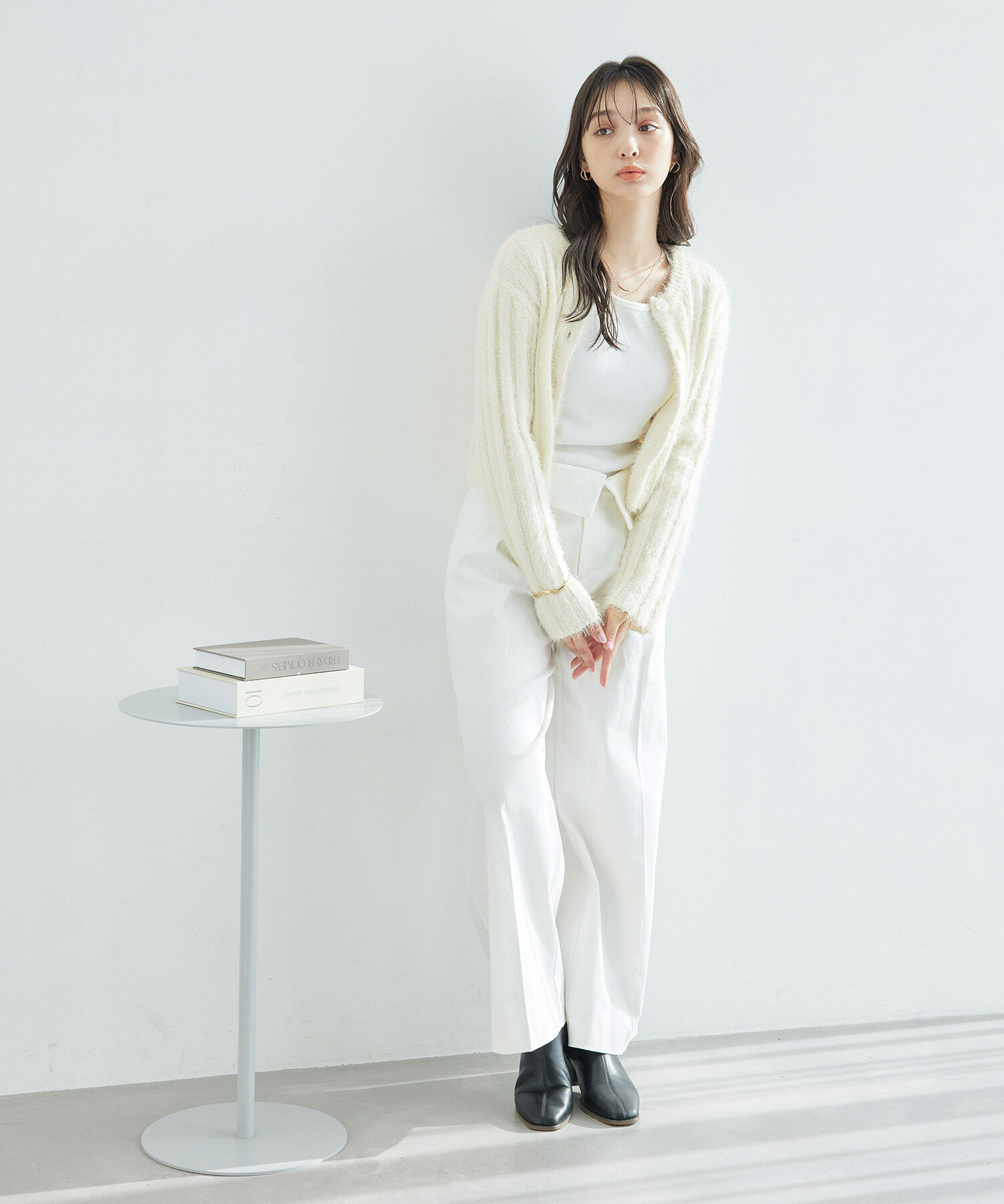 Rope&rsquo;Picnic「【一部店舗限定】2WAY/ラメフェザーカーディガン」|カーディガン|