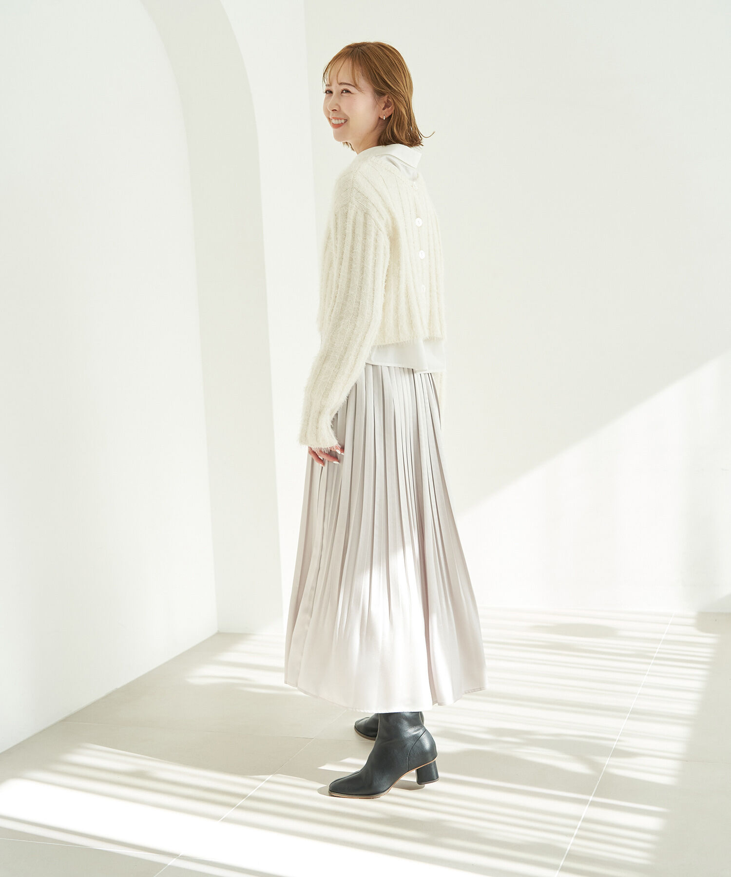 Rope&rsquo;Picnic「【一部店舗限定】2WAY/ラメフェザーカーディガン」|カーディガン|