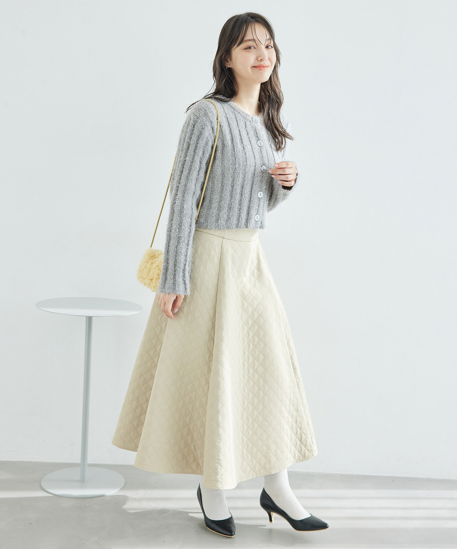 Rope&rsquo;Picnic「【一部店舗限定】2WAY/ラメフェザーカーディガン」|カーディガン|