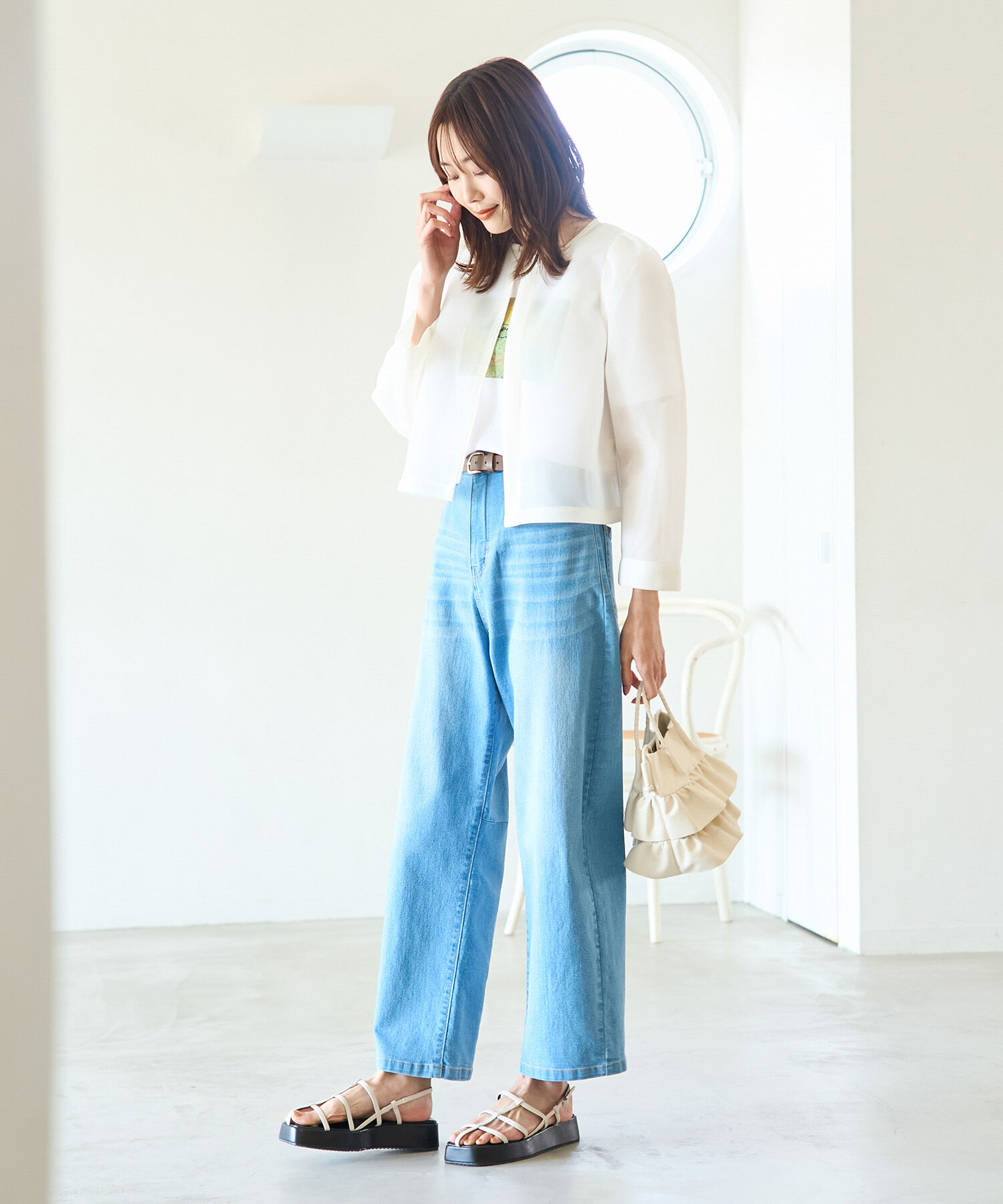 Rope&rsquo;Picnic「【emur/エミュール】 シアーカーディガン」|カーディガン|