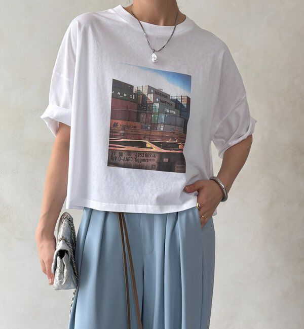  「フォトプリントTEE」|Tシャツ・カットソー|オフホワイト