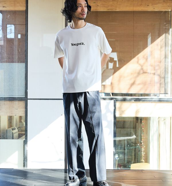 ABAHOUSE「【YOU GOT IT.】ベアポンチ ロゴ 半袖Tシャツ」|Tシャツ・カットソー|