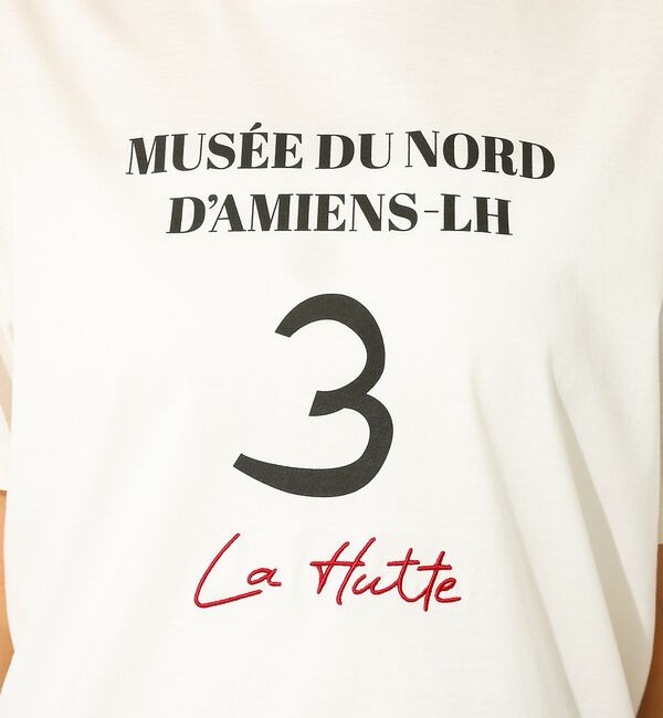 Rouge vif「【La Hutte / ラ ユット】ロゴTシャツ / プリントTシャツ / 半袖」|Tシャツ・カットソー|